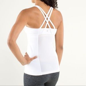 Lululemon Athletica White Energy Tank Top